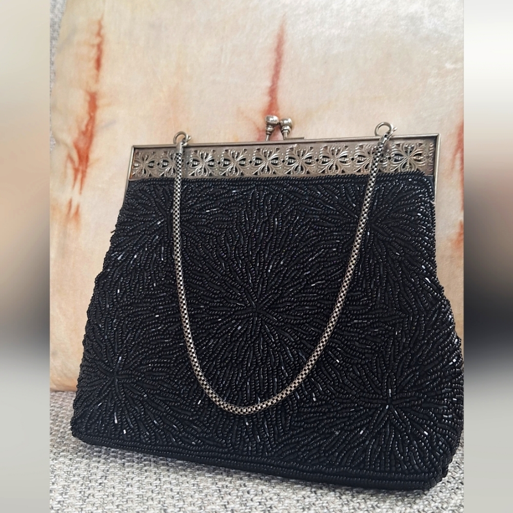 Vintage 1960s Beaded Purse
